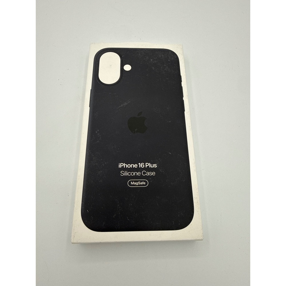 Apple Silicone Case iPhone 16 Plus Black New MagSafe Protective Cove